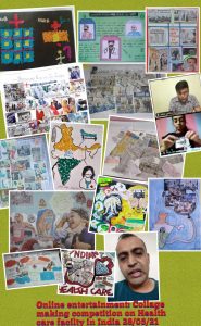 Collage making – I Yr