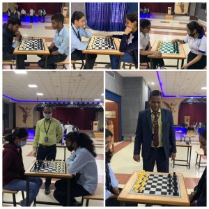 Glimpses of Inter house chess boy’s and girls tournament