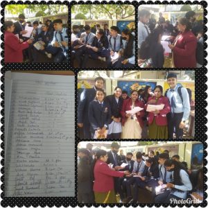 हिंदी श्रुत लेख activity Conducted by Language Lab Committee